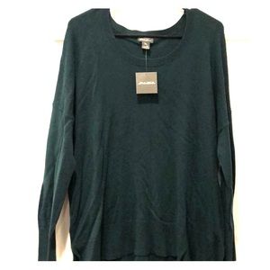 Eddie Bauer forest green sweater- size XL NWT